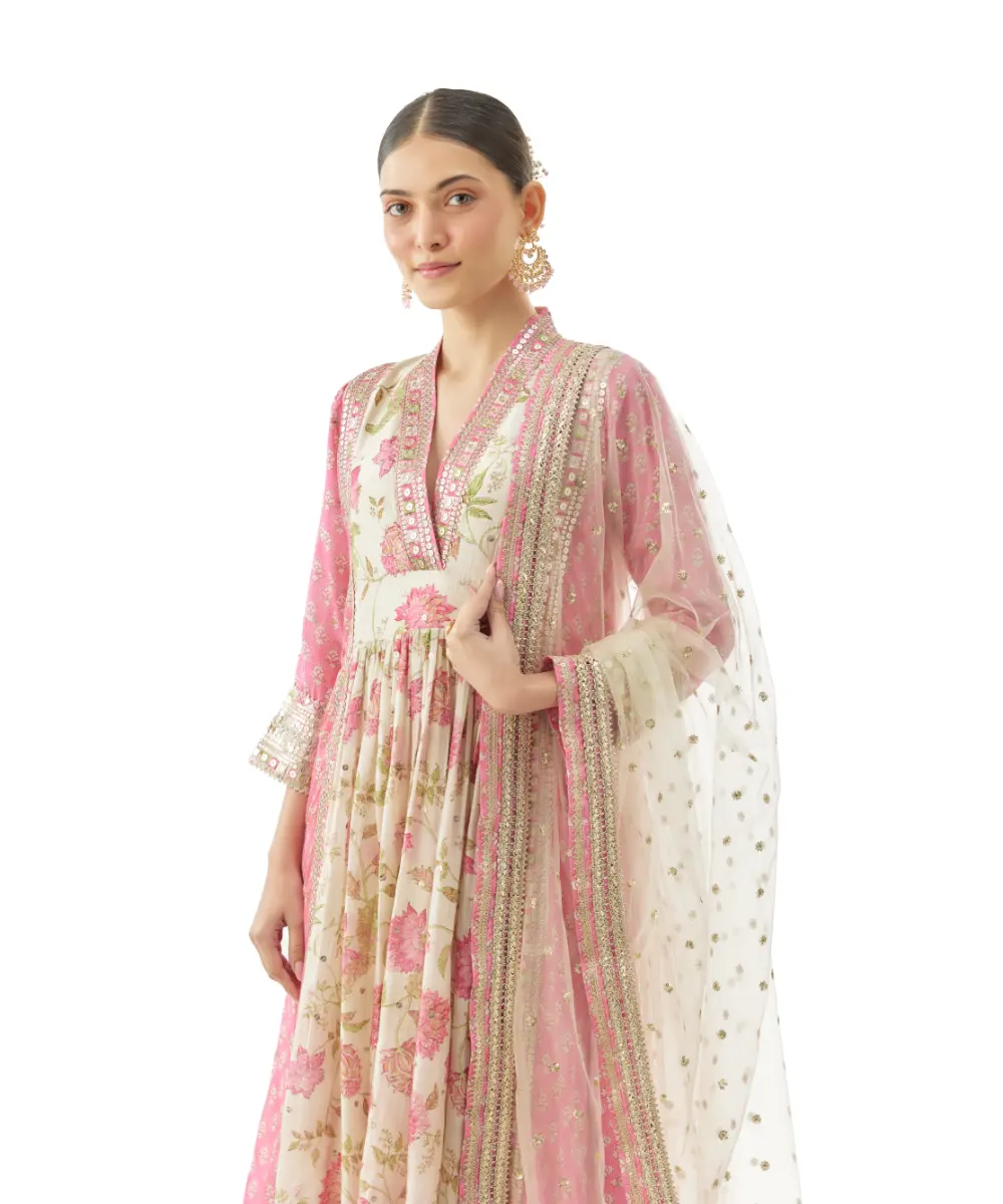 GOPI VAID - Riya Tunic With Palazzo And Dupatta